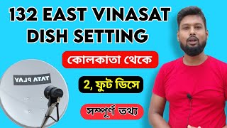 132e dish setting  Vinasat 132e channel list 2024 [upl. by Acinoed]