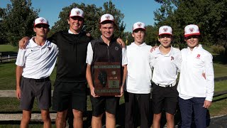 Benet Academy secures a second straight boys golf regional plaque [upl. by Amliv]