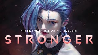 TheFatRat Slaydit amp Anjulie  Stronger perfect slowed  reverb  bass boosted [upl. by Lladnor]