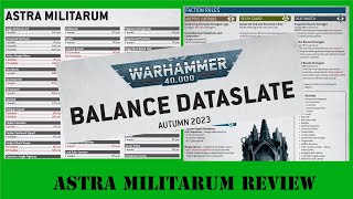 How did Astra Militarum fare from the balance dataslate  Warhammer 40000  10th edition [upl. by Alihet]