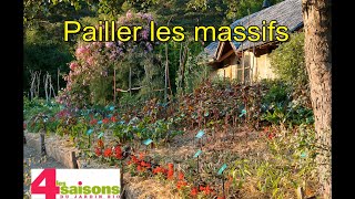 Pailler les massifs de vivaces  Les 4 Saisons du jardin bio [upl. by Malkah]