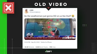 Viral video of Shepard Smith giving dire hurricane warning is actually from 2016 [upl. by Arnaldo]