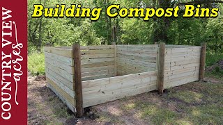 Building Compost Bins for Livestock Waste [upl. by Aven]