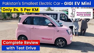 GIGI Mini EV Test Drive Review  Best Electric Car Price in Pakistan 2023  Auto Show Expo Karachi [upl. by Warrenne]