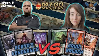 Goryos Vengeance vs Gruul Breach  MTG Modern  MTGO Masters  Week 8  Match 4 [upl. by Altaf246]