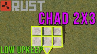 Rust Chad 2x3 Base 28 Players  Low Upkeep 110 Rows of Storage [upl. by Leone512]