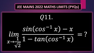 Jee Mains 2022 Maths Limits Question  11 Solution jeemains jee mathematics maths [upl. by Aken]