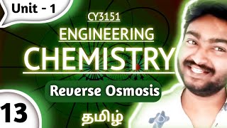 Reverse osmosis in Tamil Engineering Chemistry in Tamil  Desalination of Brackish Water in Tamil [upl. by Evonne]