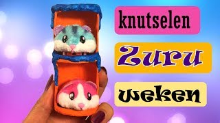 Zuru hamsterweken Hamster bewaarplekje knutselen [upl. by Namrehs]