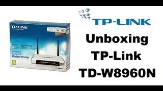 Unboxing TPLink TDW8960N ADSL2 Wireless Modem Router in HD [upl. by Areyk]