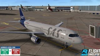 RFS  Copenhagen Airport EKCH to Stockholm Arlanda Airport ESSA [upl. by Micheil918]