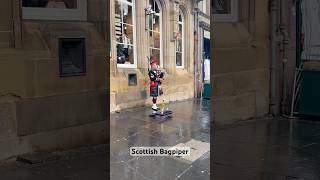 🎶 A Magical Scottish Bagpiper on Edinburghs Royal Mile 🎶 travel europeantravel [upl. by Inafets]