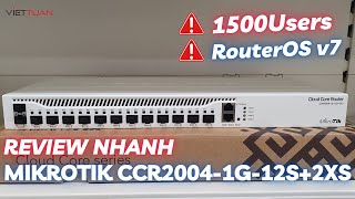 MikroTik CCR20041G12S2XS review  Router chịu tải 1500 users [upl. by Siblee]