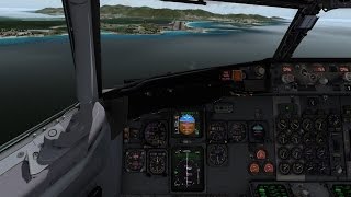 IXEG 737300 Classic  VORDME Approach  Princess Juliana  TNCM XPLANE 10 [upl. by Felske]