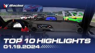 iRacing Top 10 Highlights  January 19th 2024 [upl. by Clapper]