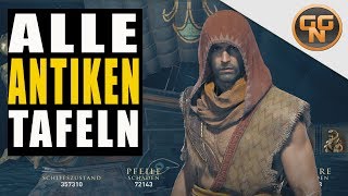 Assassins Creed Odyssey Guide  Alle antiken Tafeln für euer Schiff  Max Level Schrecken der Meere [upl. by Mcgraw596]