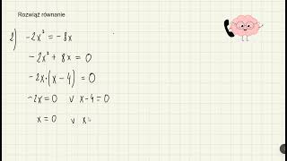 Rozwiązywanie równań z wykorzystaniem wyłączenia wspólnego czynnika poza nawias [upl. by Anita370]