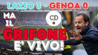 LAZIOGENOA 30 risultato bugiardo per un GRIFONE che gioca quasi alla pari e cede solo alla fine [upl. by Ymerrej]