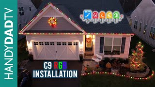 Installing C9 RGB Christmas Lights with WLED [upl. by Moya]