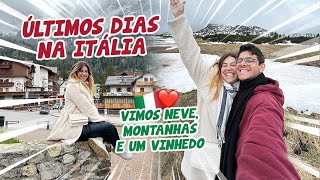 VLOGÃO PELA ITÁLIA 🇮🇹 Vimos neve pela primeira vez degustamos vinho num vinhedo  Tabatha Cuzziol [upl. by Arsi]