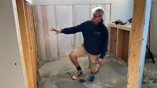 How To Make A Custom Walk In Shower Pan Install PVC Liner  DIY [upl. by Agathy]