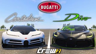 THE CREW 2  Bugatti Divo Emerald Storm vs Bugatti Centodieci [upl. by Franek]