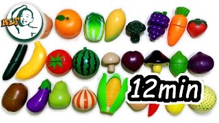 Learn fruits and vegetables for kids  collection videos [upl. by Eldon]