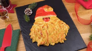 Weihnachtsmann Hefezopf ist ein Brot Rezept in ganz besonderer Optik [upl. by Werra194]