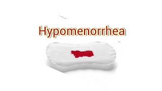 Hypomenorrhea in hindi  Scanty menses  Abnormal uterine bleeding [upl. by Alekat]