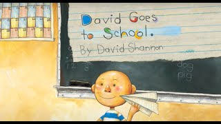 David Goes to School  David Shannon  No David Series  Animated Book  Kids Stories School Rules [upl. by Nonnarb]