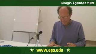 Giorgio Agamben The Relation of Rule and Life 2009 17 [upl. by Ennoval579]