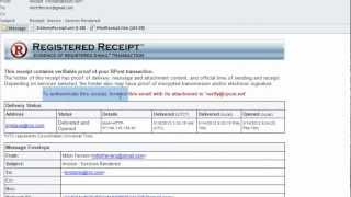 How To Prove Email Delivery  RPosts Registered Receipt™ Record In Detail [upl. by Seira]