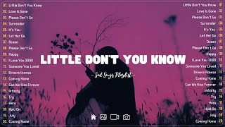 Little Dont You Know💔 Sad songs playlist with lyrics  Depressing Songs 2023 That Will Cry Vol 169 [upl. by Jessika721]