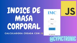 Calculadora de IMC creada en JavaScript Explicada a detalle [upl. by Lenore981]