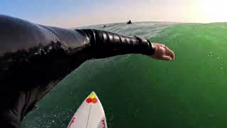 Surfing in Lassarga Western Sahara POV Session [upl. by Hgielrac943]