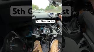 Gearing down from 5th to 1st gear manualcar [upl. by Aniaj]