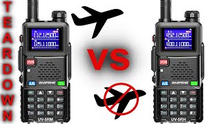 BAOFENG UV5RH Airband vs non airband TEARDOWN [upl. by Dugaid]