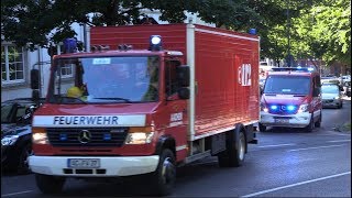 Werkfeuerwehr Uniklinik GWHöhenrettung  HAB BF Aachen FW3 amp erstmaliger Gerätewagen FW8 [upl. by Susanetta]