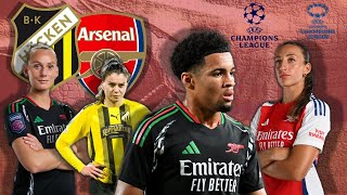 REVIEW BK HACKEN W VS ARSENAL W  PREVIEW ATALANTA VS ARSENAL [upl. by Clippard534]