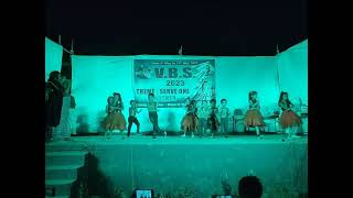 VBS 2023 Jesus power super power Beginner class dance performance St Michaels Church Durgapur [upl. by Nehepts841]