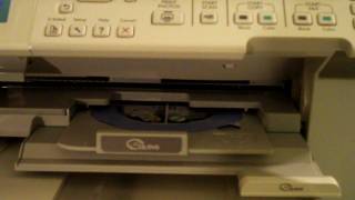 HP Photosmart Premium Fax AllinOne printing a CD [upl. by Ruvolo]