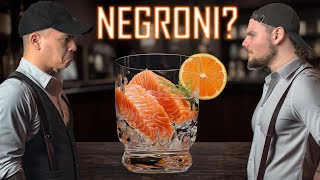 Un Negroni diventa Sashimi  2Men1Kitchen [upl. by Ahseyt]