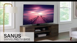 Features of the SANUS Elite Swivel TV Base for TVs 40quot86quot [upl. by Dnalon]