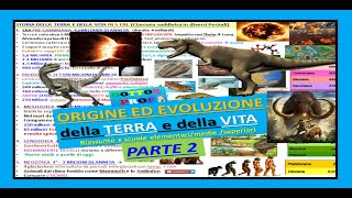 🌍🌈🌴🌕🕘 STORIA DELLA TERRA E DELLA VITA  PARTE 2  ERE E PERIODI  origine ed evoluzione della vita [upl. by Aliuqahs]