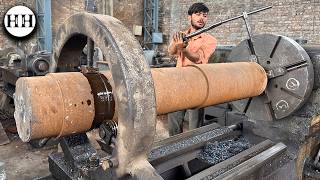 Manufacturing Industrial Shafts for Steel Mill Machines with 100yrs Old Technology [upl. by Eseuqram]