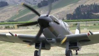 Spitfire MK14 engine run [upl. by Aisatsanna]