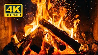 🔥 Fireplace 4K UHD Fireplace with Crackling Fire Sounds Fireplace Burning for Home [upl. by Winzler349]