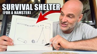 Building The Worlds GREATEST Survival Shelter for a Hamster [upl. by Nie]