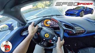 The Ferrari SF90 Spider is Seductively Fast  Smooth POV Drive Review [upl. by Rhoads]