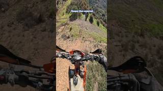 Steeper than i expected dirtbike endurotrail endurolifestyle offroadbike dustdevilsspain [upl. by Nicolais12]